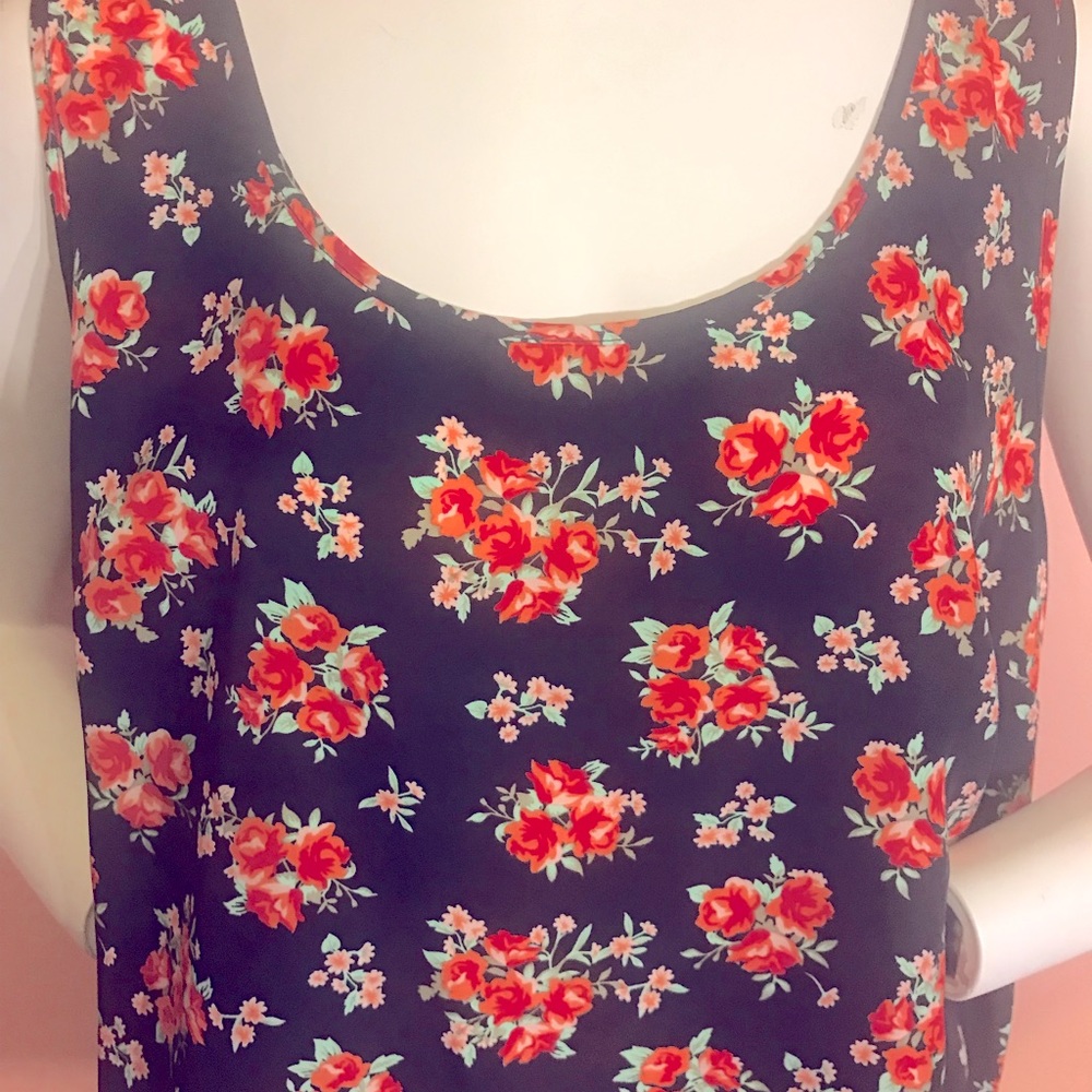 Faded Glory rose tank XXL